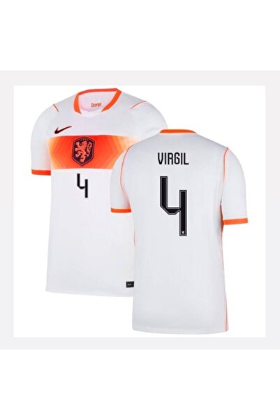 BYSPORTAKUS Hollanda 2026 Dünya Kupası Virgil Van Dijk Deplasman Forması (Beyaz)