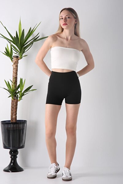 Veni Life Women's High Waist Gathering Sports Mini Shorts Leggings