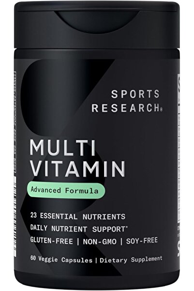 Sports Research ®   فيتامينات متعددة - تركيبة متقدمة - 23 فيتامينًا ومعادن أس...