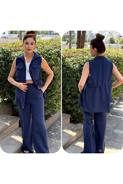 ROKH Women's Summer Linen Dual Suit One Hundred Percent Cotton
