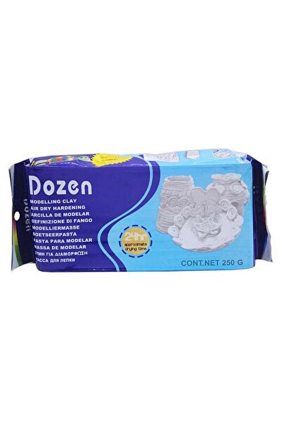 Dozen Modelling Clay Air Dry White 250 Grams Pack of 4