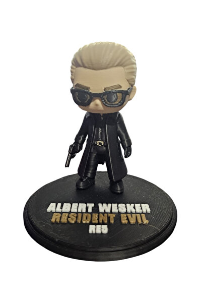 Bukalemun Shop Albert Wesker Resident Evil Chibi Figür | 3D Baskı Koleksiyonl...