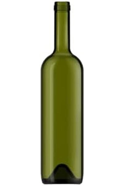 Yıldızan 750 ml Green Wine Bottle Empty Pit Glass Bottle with Synthetic Cork ...