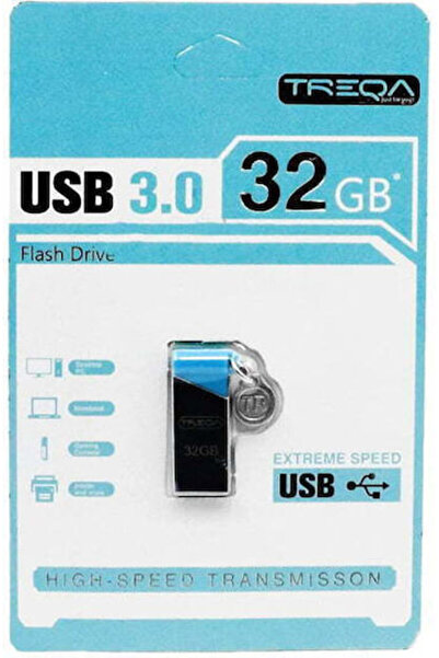 Treqa 32GB USB 3.0 Στικάκι Μαύρο