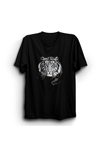 ZOKAWEAR تي شيرت النمر، العيون الزرقاء، النمر