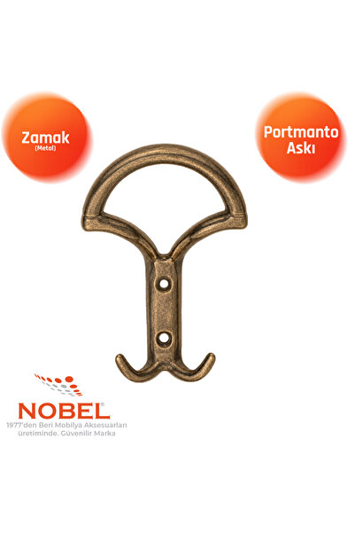 Nobel Eta Portmanto Askısı, Metal Vestiyer Askısı, 65 Gr, Dolap ve Duvar Askı...
