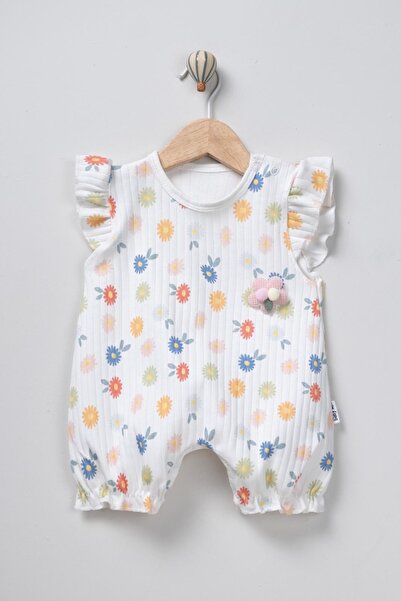 mandalinsbaby Floral Baby Girl Shorts Jumpsuit
