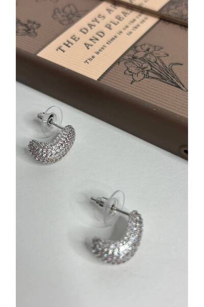stainles steel اكسسوار حلق فخم مرصع بالفصوص لمناسباتكم الجميلة