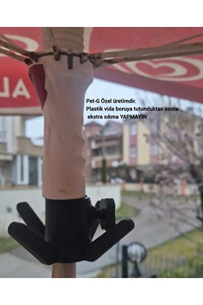Salıncak Plaj Şemsiyesi Havlu Çanta Taşıma Askısı İki Adet Tel Askısı (GRİ RENK)