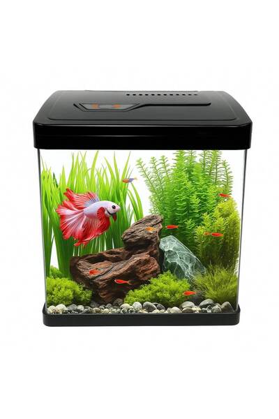 Classica Mini acvariu 19 cm echipat cu lumina si filtru