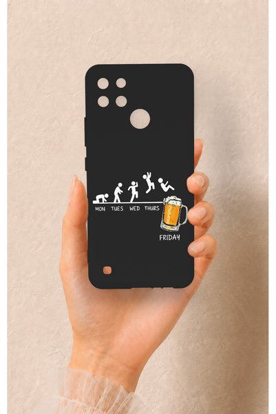 Vip Case Realme C21Y Compatible Fun Day Friday Patterned Silicone Case