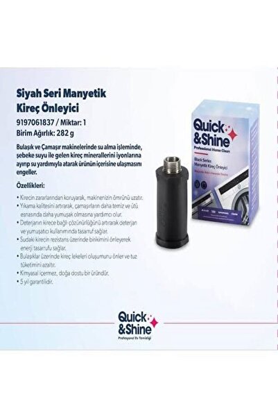 Quick&Shine AŞIRI GERİLİM KORUYUCU ve MANYETİK KİREÇ ONLEYİCİ (2 Ürün Tek Fiyat)