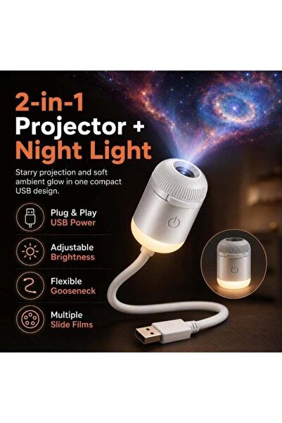 ZeeSquare Galaxy Projector Robot for Kids – Space Night Light with Stars, UFO...