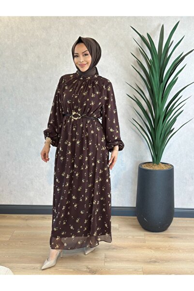 Aişe modaa 3717 Lorena Dress Brown