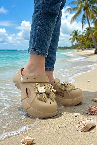 Dormot Stone Ribbon Mink Daily Beach Pool Beach Slippers Women's Slippers & S...