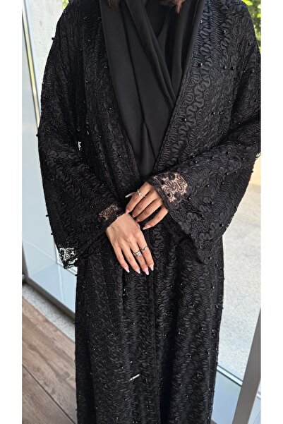almasa alswda Abaya Trend Cloche Lace Wrap Suitable for All Seasons