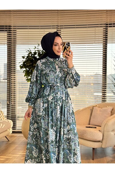 Merwishop MRW1775 فستان مراكش زمرد