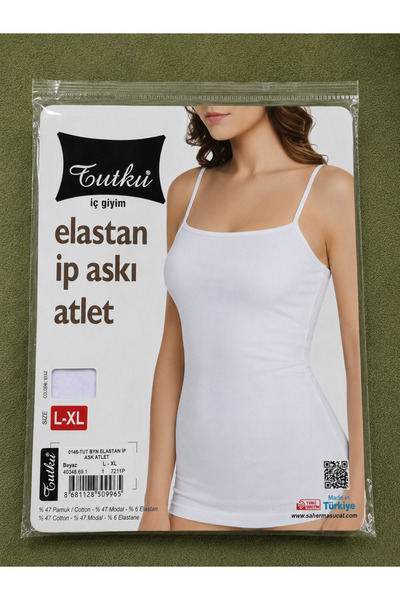 Tutku ELESTAN İP ASKI ATLET %94 PAMUK COTON %6 ELESTAN
