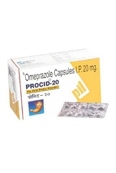 MICROSYNERGY Procid Pantoprazole 20 Mg Gastro Resistant Tablets, 28 Pieces