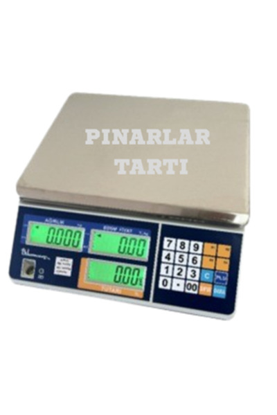 Dikomsan ATP 30KG X 2/5/10GR 3 KADEMELİ Model Pazarcı Terazisi
