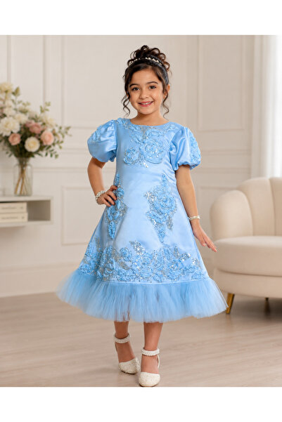 Jo Blue Rose Embroidered Dress Girls -12 Years Old