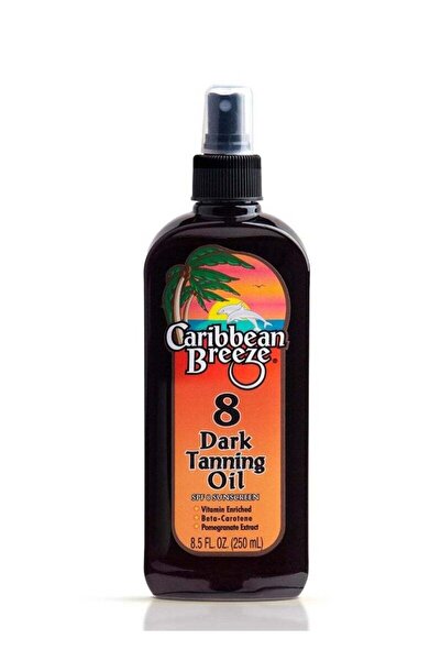 Caribbean Breeze Dark Tanning Oil Spray with SPF 8 - 250ml