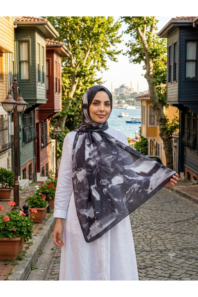 HAR-UM Ticaret Patterned Bamboo Shawl - 100% Natural Woven, Suitable for 4 Se...