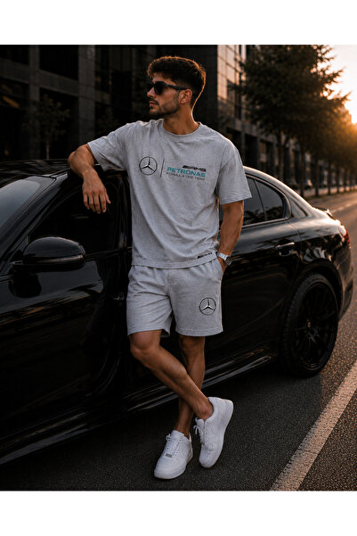 JAWÜ STYLE Men's T-Shirt Shorts Set Oversize Cotton
