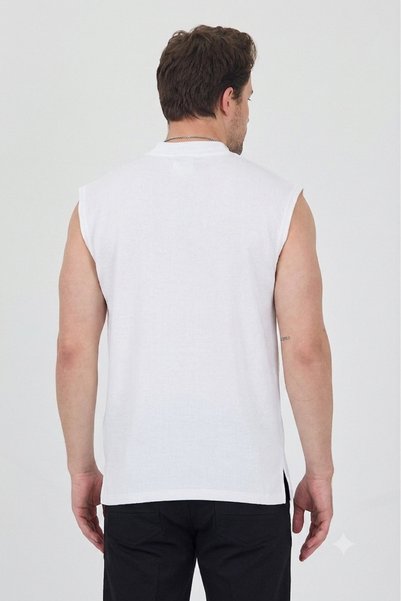 rammers Half Neck Zero Sleeve T-Shirt Plain Basic