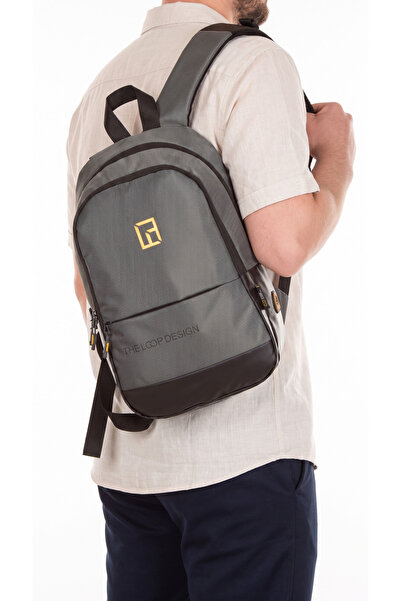 the loop design Unisex Mini Sırt Çantası, Çok Gözlü Günlük Sırt Çantası