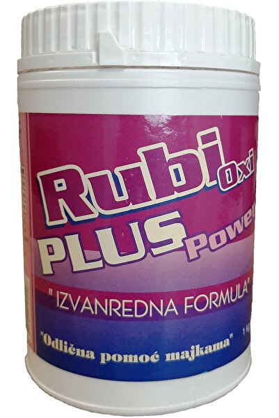 Rubi Oxi Power Plus Çamaşır Leke Sökücü 1 kg; 12'li