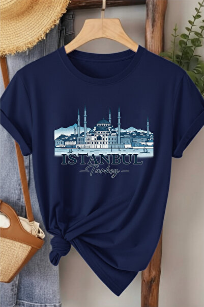 l'eivor Γυναικείο βαμβακερό μπλουζάκι Istanbul Printed χωρίς φίλτρο