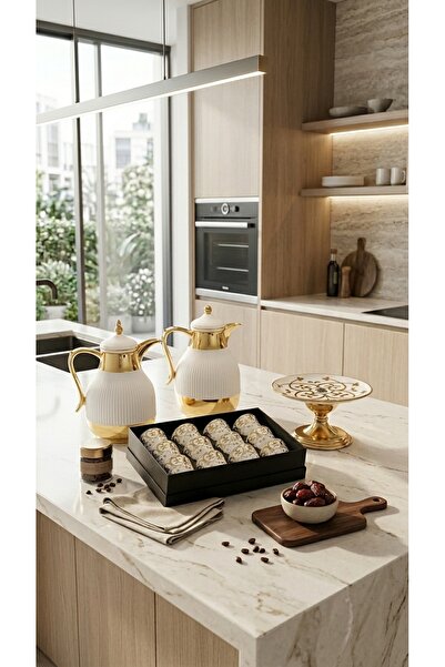 Generic Luxury Tea and Coffee Set with Coffee Cup Set and Dessert Serving Tra...