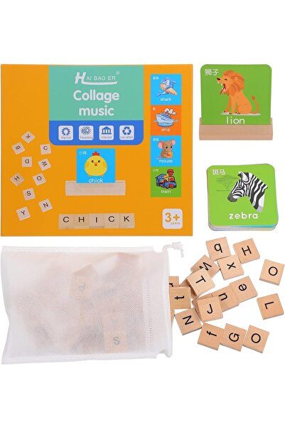 Baby Planet Educational Matching Letter Game for Kids Educational Toys Wooden...