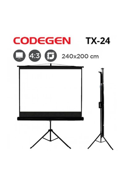 Universal Codegen tx-24 tripod 240x200 projection screen