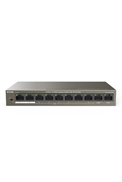Universal Tenda Tef1110P-8-63W 8Fe Poe Port (58W), 2Fe Uplink Desktop Switch