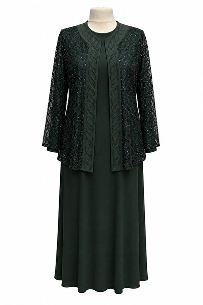 Sondos Moda42 Hesna Large Size Stone Embellished Jacket Stylish Mother Evenin...