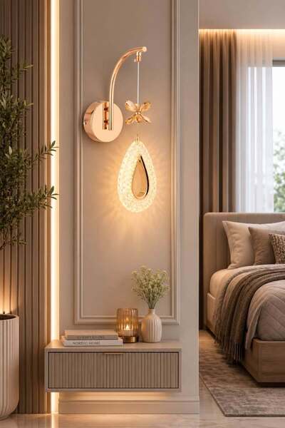 OSC HOME Led Aplik Lüx Sarı Pilli Degil Elektirikli Ürün 1 adet