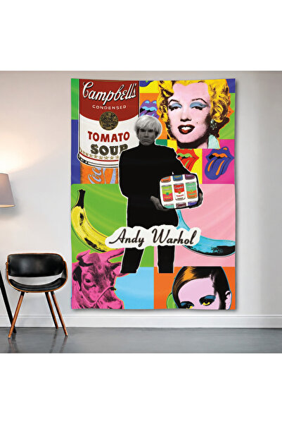 Geek Cultcha Andy Warhol Pop Art Wall Covering Wall Tapestry First Quality Sa...