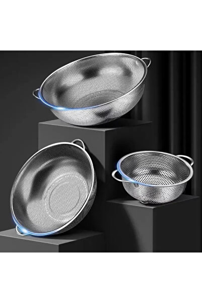 Empressco Stainless Steel Multi-Purpose Colander Useful for Pasta Flour Fruit...