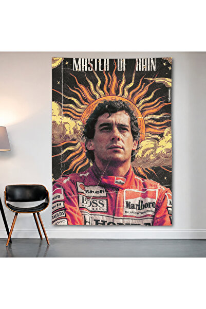 Geek Cultcha Ayrton Senna Wall Covering Wall Carpet First Quality Satin Fabri...