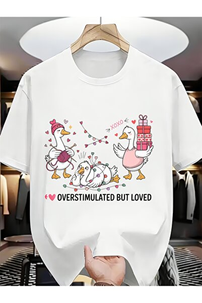 LİNA06 Overstimulated but Loved Valentine's Day Gifts Funny Unique Spring Sum...