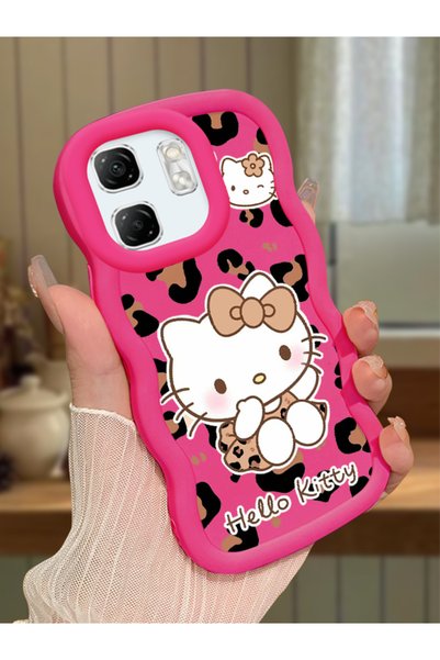 Hontinga Infinix Hot 50I Compatible Case Camera Protector Red Silicone Couple...