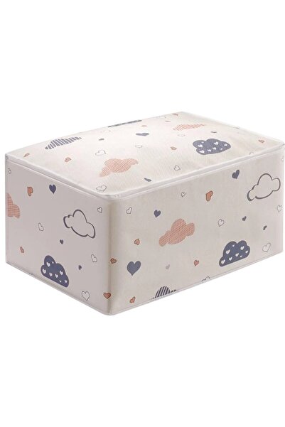 OEM Foldable storage box with lid, clouds, 30x40x60cm