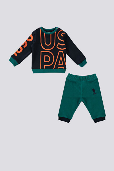 U.S. Polo Assn. Baby boy 2 piece set - navy blue