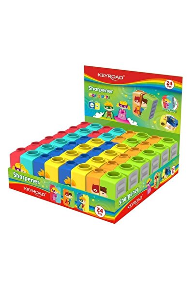 KEYROAD Ascutitoare dubla plastic Cartoon multicolor 0x4x5cm