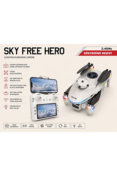 ATLT ATLANTİS L38 SKYLINE DRONE UÇAK DRON 2.4GHZ 3 LENS 360 DERE ENGEL ALGILA...