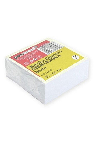 PENWORD Bloc notes adeziv Penword, 85x85x35 mm, autoadeziv, 400 foi, alb