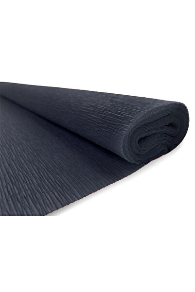 Interdruk Hartie creponata nr 30, 200x50 cm, plisata, negru, 10 buc