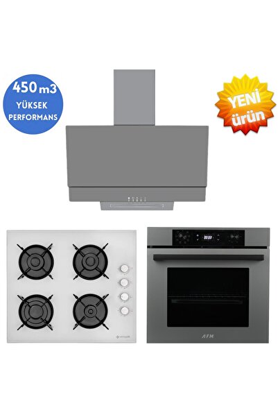 Eminçelik ve AFM TECH Markalı / Dion Turbo Antrasit-Gri Ankastre Set (12 226 ...